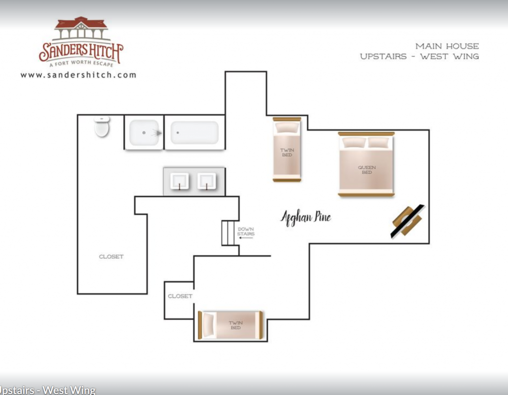 Main House Upstairs West Wing Floor Plan